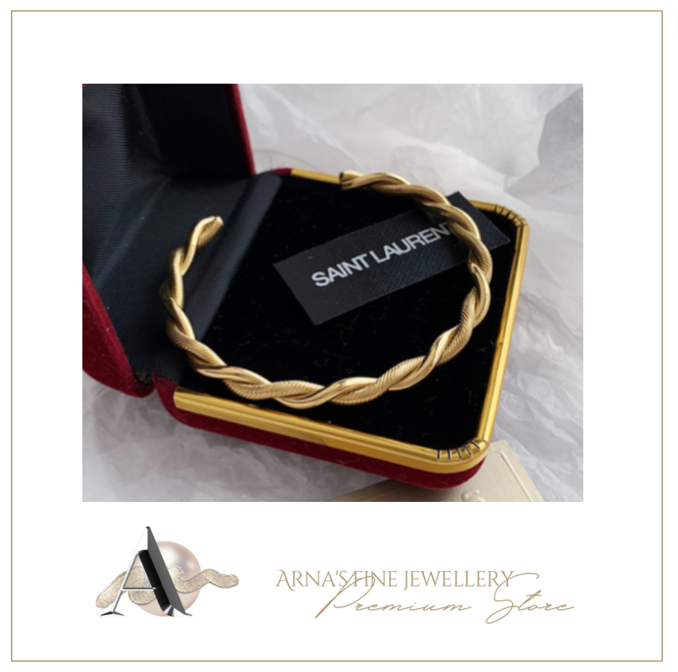 Women's Designer Gold Bangle + Gift Box
