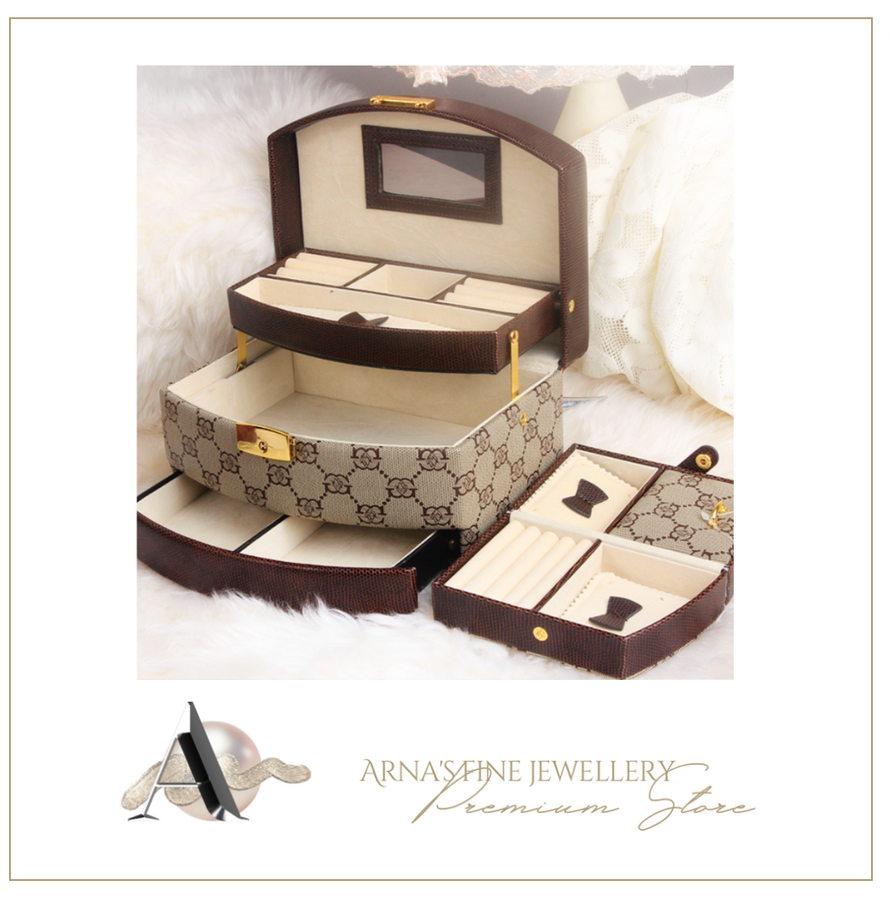 Nordic Wooden Designer Jewellery Box Organiser
