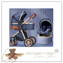 Load image into Gallery viewer, Luxury Baby Pram Car Seat 3 in 1 (9 Colours) Foldable
