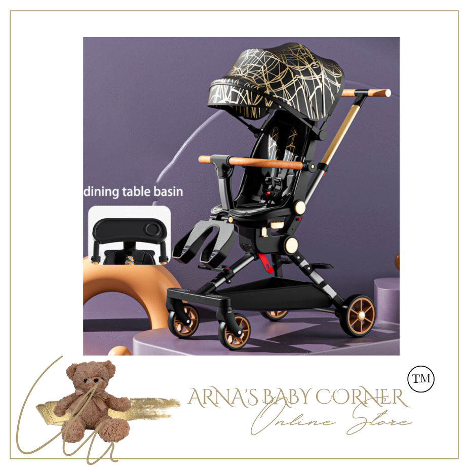 Designer Baby Stroller - Chair (4 Colours) Foldable