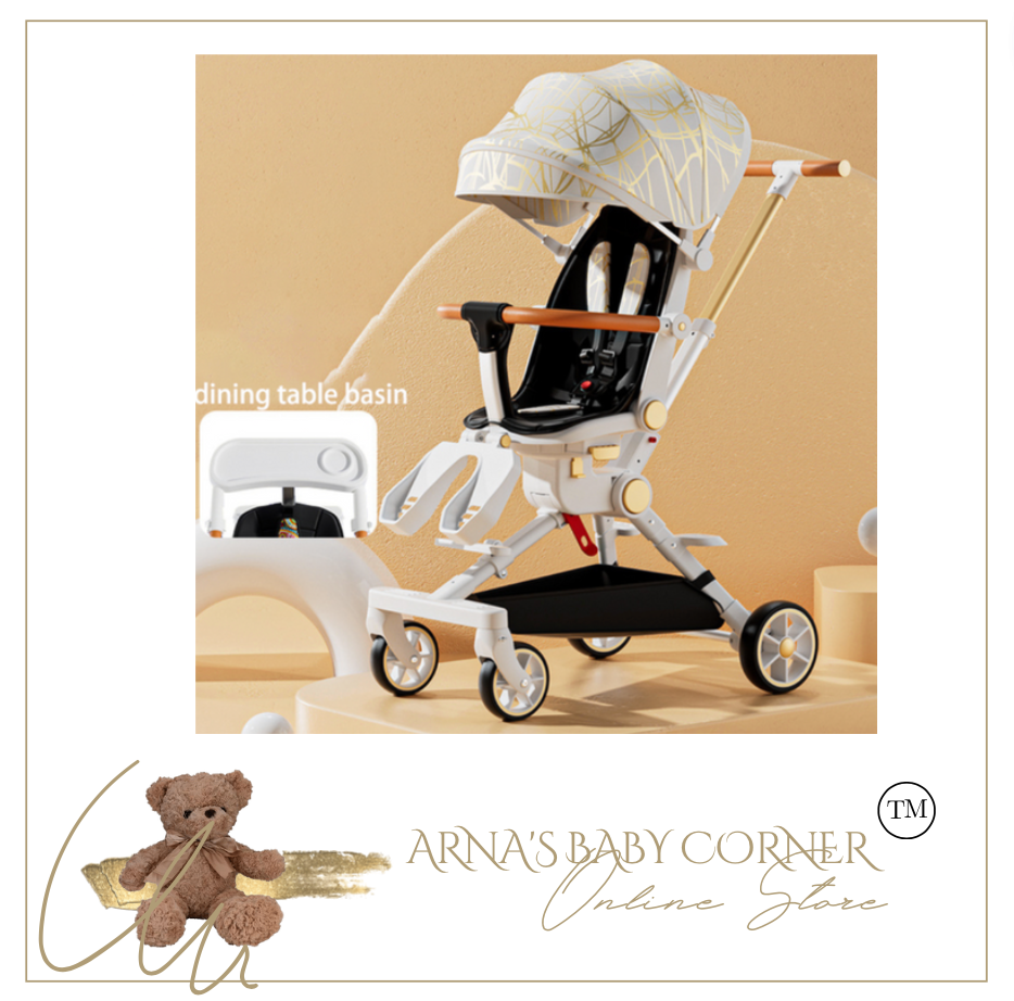 Designer Baby Stroller - Chair (4 Colours) Foldable