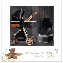 Load image into Gallery viewer, Luxury Baby Pram Car Seat 3 in 1 (9 Colours) Foldable
