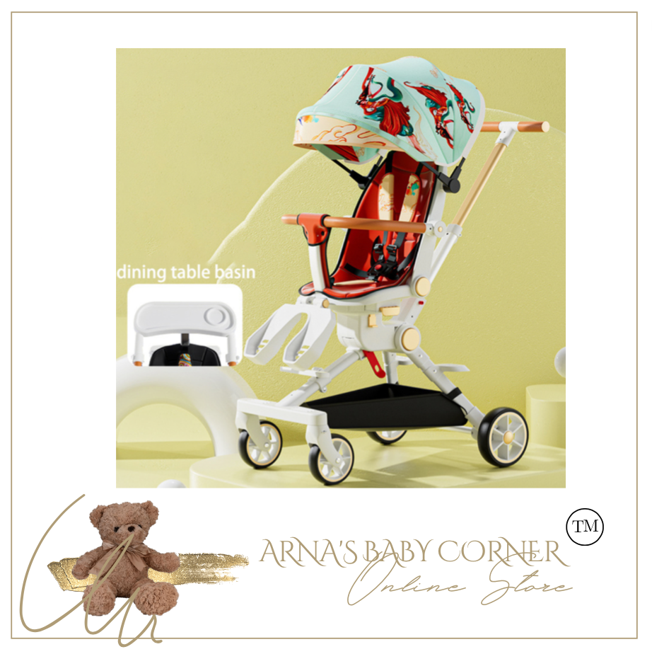 Designer Baby Stroller - Chair (4 Colours) Foldable