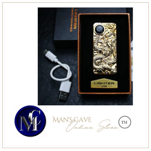 Load image into Gallery viewer, &quot;Arna Lisa&quot; Royal Collection - Top End Unique Business Hi Tech Touch Lighter USB Rechargeable Metal Engraving  + Gift Box
