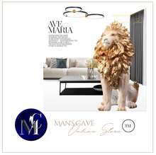 Load image into Gallery viewer, Designer Handmade Resin Lion Statue

