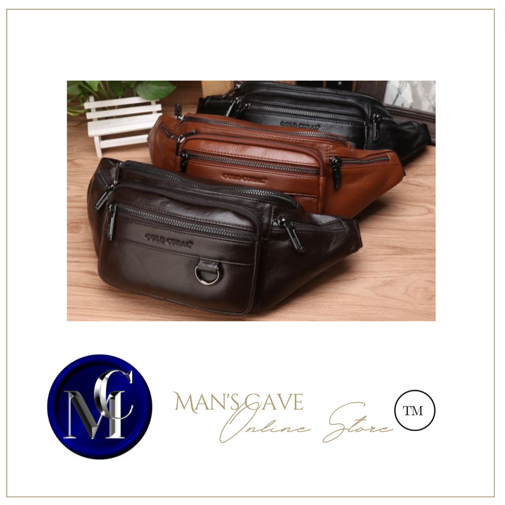 Legend Gold Class Waist/Belt Bag - Leather Multifunction Waterproof
