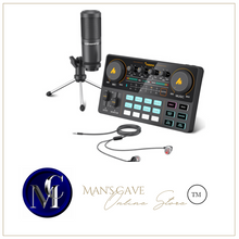 Load image into Gallery viewer, Sound Card Audio Interface CASTER LITE AM200-S1 All-in-on Condenser Microphone Mixer Kit for Live Streaming Podcasting
