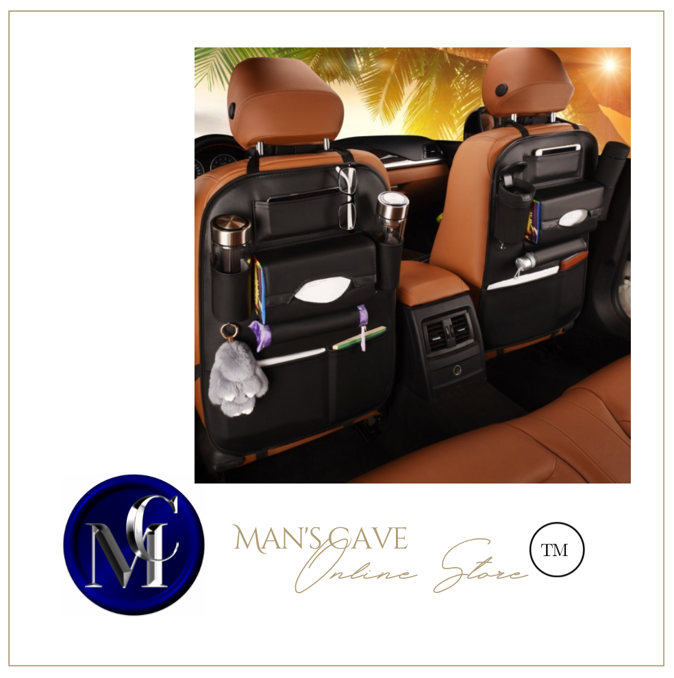 Car Seat Storage Organiser Universal Multifunction - Leather