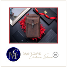 Load image into Gallery viewer, &quot;Legend Collection&quot; - Designer Cowhide/Horse Leather Phone Bag - Black or Coffee
