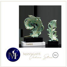 Load image into Gallery viewer, Luxury Feather Statue Designer Gold or Green
