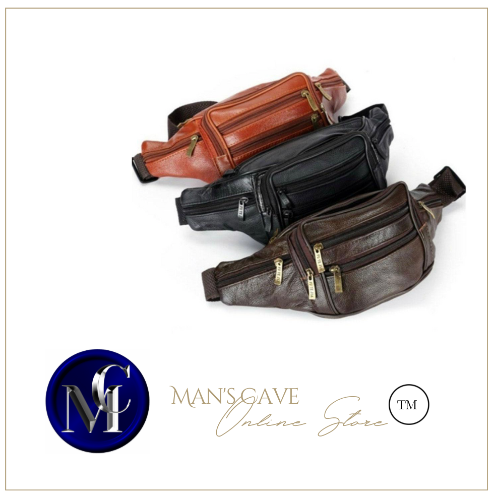 Waist/Belt Bag - Leather Multifunction Waterproof