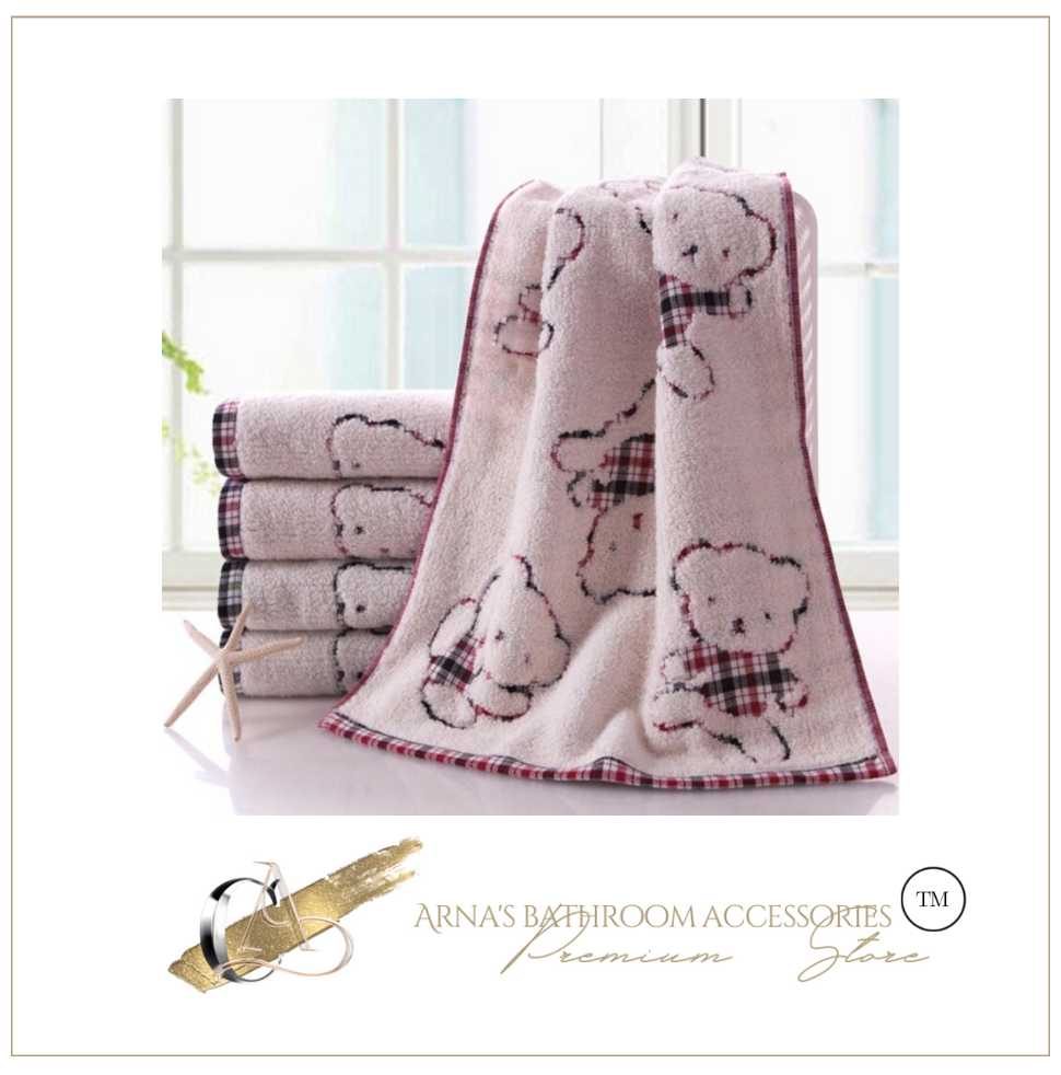 100% Bath Set - Baby Girl/Boy  -  Embroidery Tartan