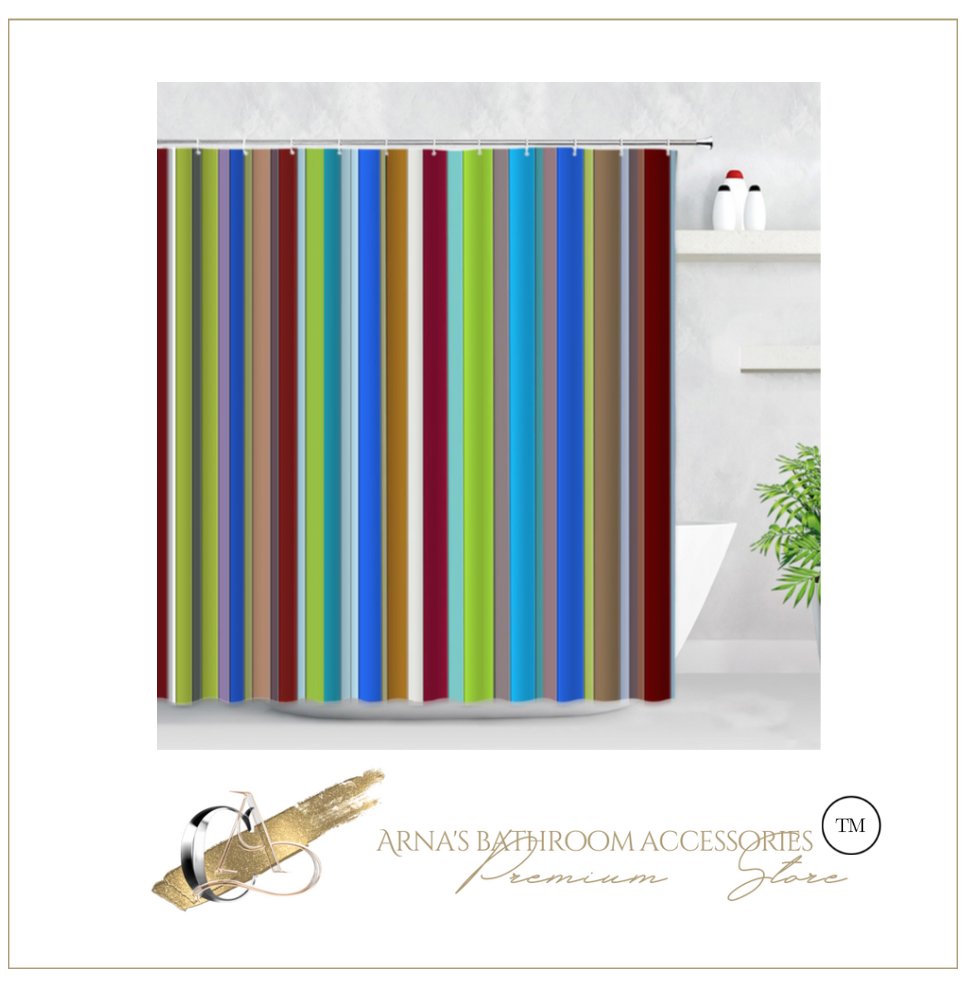 Luxury Shower Curtain Waterproof Bath Curtain Washable Cloth