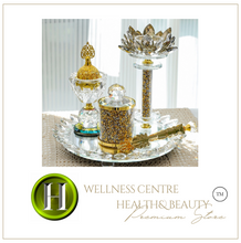 Load image into Gallery viewer, &quot;Arna Lisa&quot; Royal Collection - Top End Crystal Diamond Incense Burner Set
