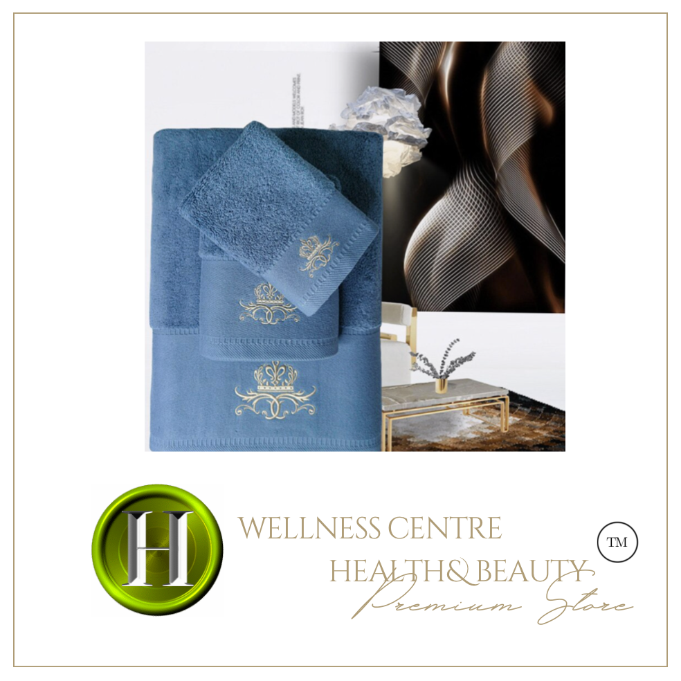 2021 Luxury New High-Grade 100% Cotton Towel Set - Embroidery - 3 Piece