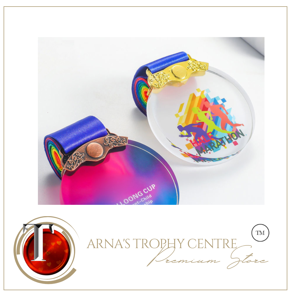 Colour Printing Crystal Medal Customise Sports/Dance