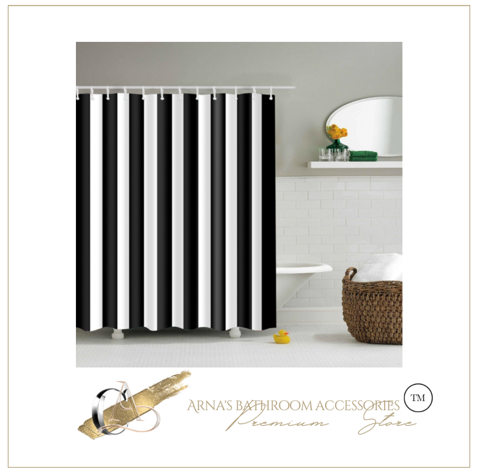Luxury Shower Curtain Waterproof Bath Curtain Washable Cloth