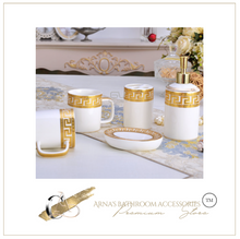 Load image into Gallery viewer, &quot;Arna Lisa&quot; Royal Collection - Luxury Ceramic 5 Piece Bathroom Set - Many Styles BOXED
