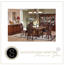 Load image into Gallery viewer, &quot;Arna Royal Victorian Collection&quot; Luxury Plus Furniture - Exquisite Dining Table 1.4m &amp; Chairs Marble
