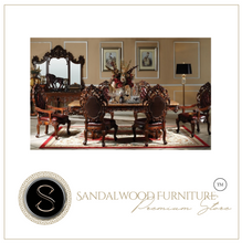 Load image into Gallery viewer, &quot;Arna Royal Victorian Collection&quot; Luxury Plus Furniture - Exquisite Rectangular Dining Table 3.5m Marble &amp; Chairs x6
