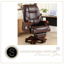 Load image into Gallery viewer, &quot;Arna Royal Victorian Collection&quot; Luxury Plus Furniture - Office Leather Reclining Business Chair CEO
