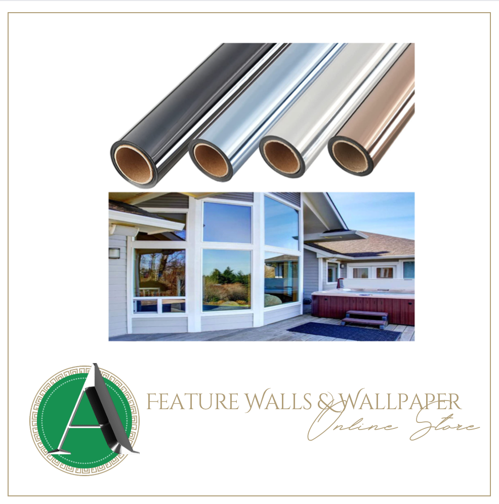 Top Quality - One Way Mirror Window Film Tint - Many Colours & Sizes 100cm