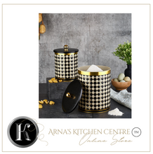 Load image into Gallery viewer, &quot;Arna Lia&quot; Royal Collection - Luxury Black and Gold - Storage 2 Jars/Containers
