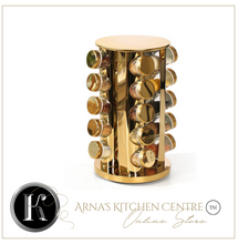 Load image into Gallery viewer, &quot;Arna Lisa&quot; Royal Collection - Luxury Rotary Seasoning Set 20 High Quality Red/Gold/Silver
