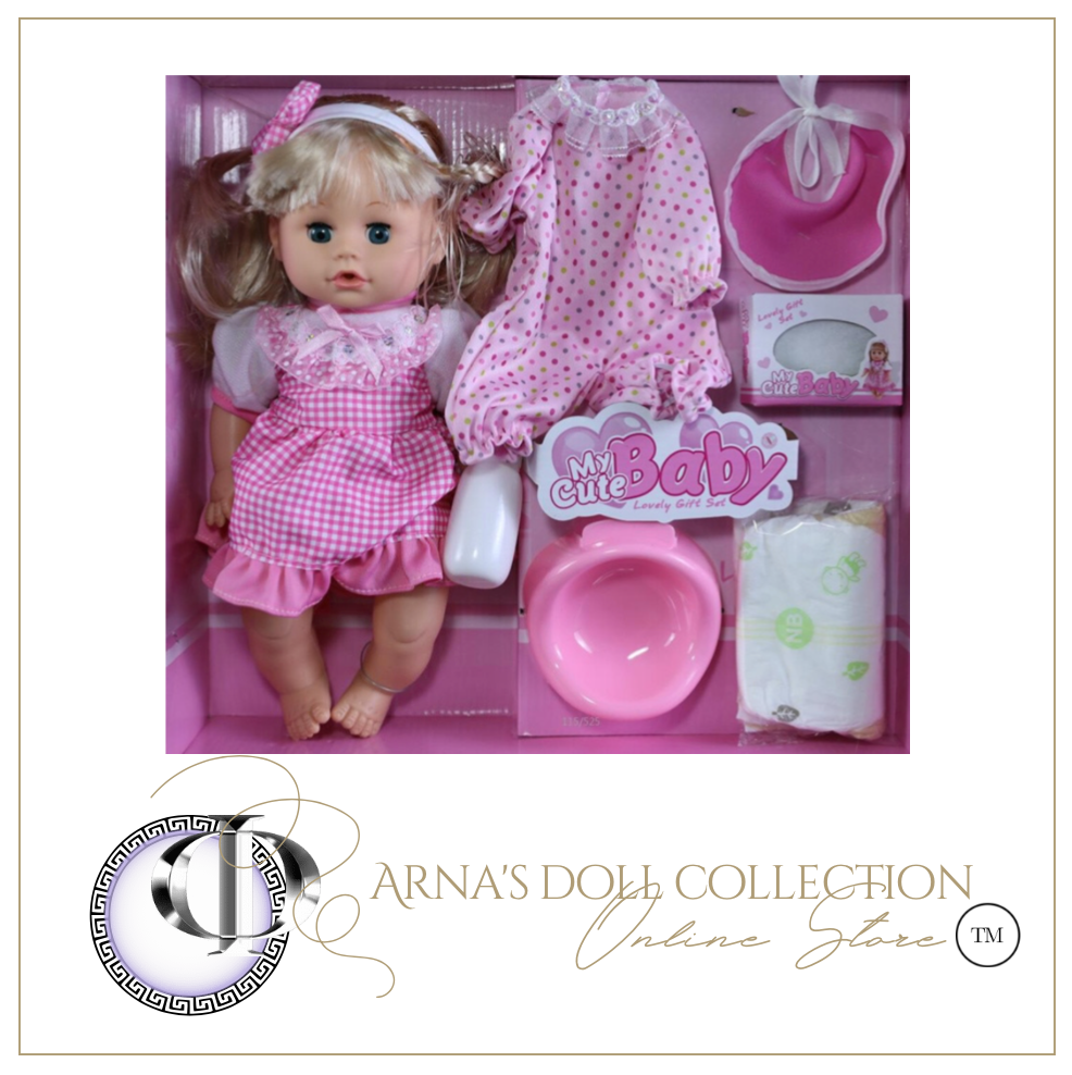Arna Lisa Soft Talking Smart Doll - Speaking, Blinking, Feeding, Potty Training Doll
