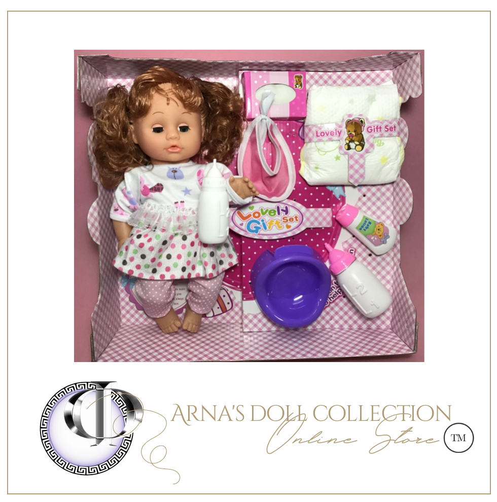 Arna Lisa Soft Talking Smart Doll - Speaking, Blinking, Feeding, Potty Training Doll