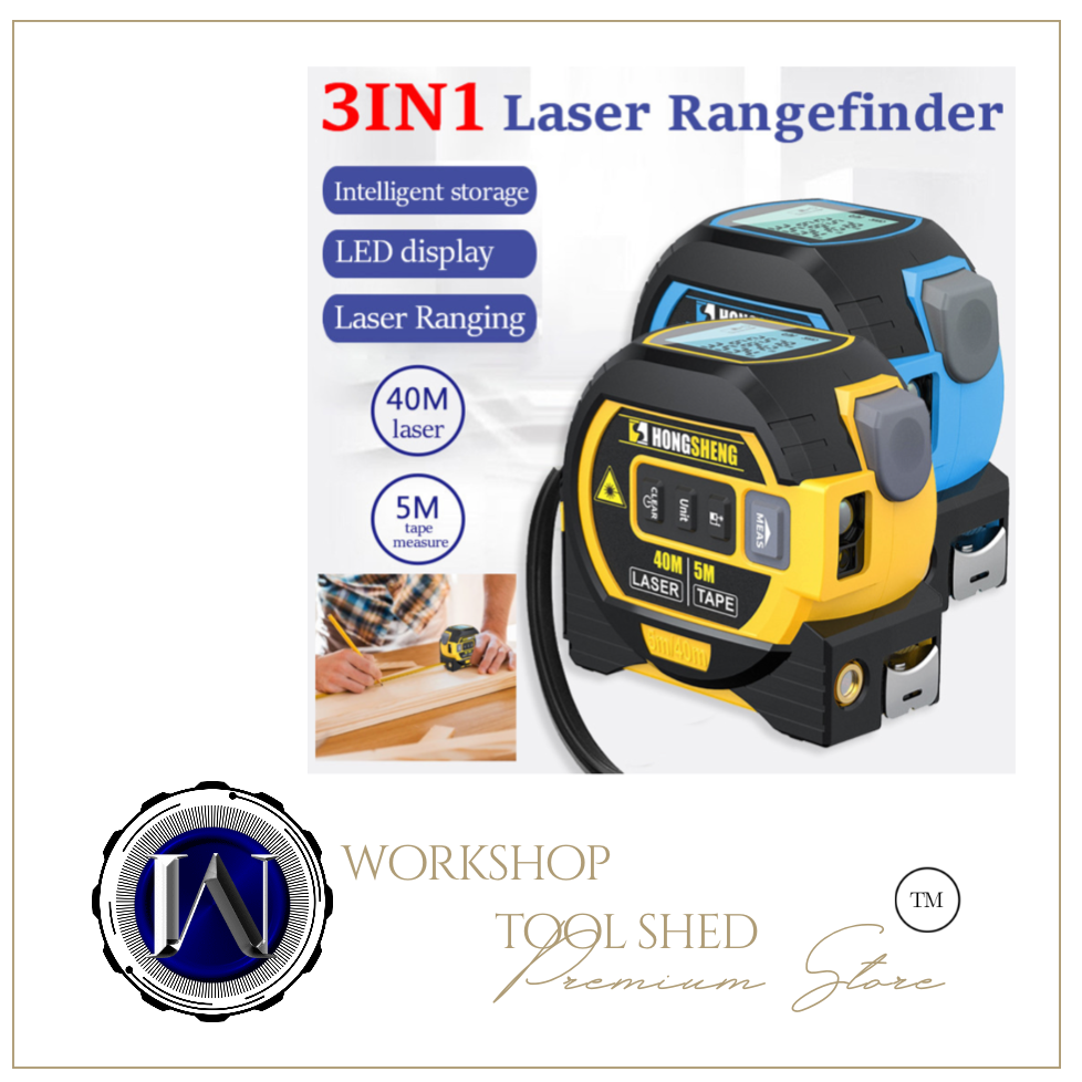 3 In 1 Laser Tape Measure rangefinder Infrared High-Precision Electronic Ruler 40 or 60m