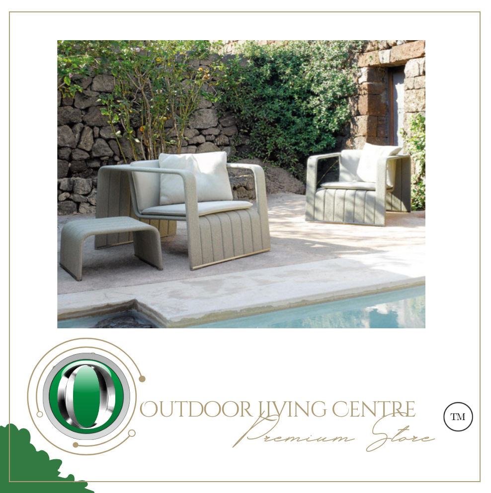 Luxury Plus Furniture - Rattan Set 2 Chairs + 2 Stools (Balcony, Patio, Courtyard)