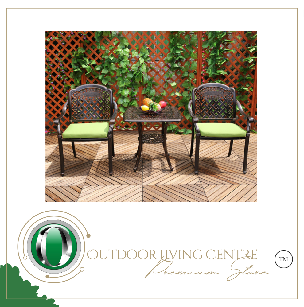 Luxury Plus Furniture - Classical Table & 2 Chairs (Balcony, Patio, Courtyard)