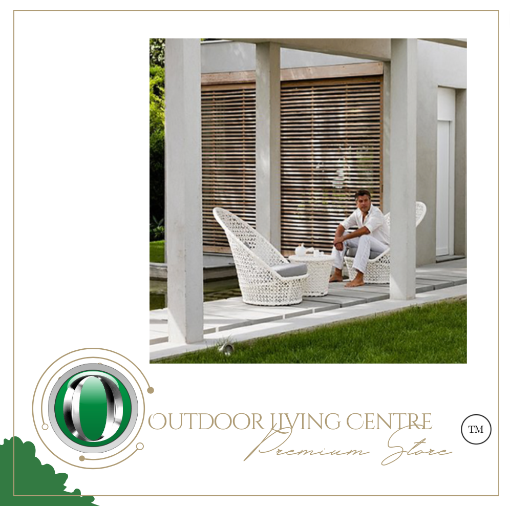 Luxury Plus Furniture - Nordic Rattan High Back Chair Set 3 Piece Set - Mix & Match (Balcony, Patio, Courtyard)