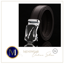 Load image into Gallery viewer, Mens Luxury BELT Automatic Buckle Genuine Leather - Brown - Many Styles &amp; Sizes
