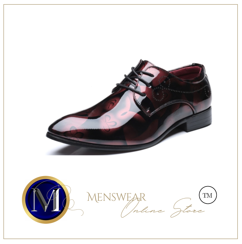 Mens Patent Leather Shoes Pointed Toe Business Wedding Shoes -  Many Sizes & Colours