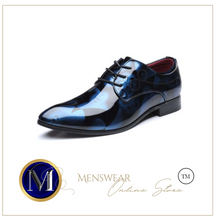 Load image into Gallery viewer, Mens Patent Leather Shoes Pointed Toe Business Wedding Shoes -  Many Sizes &amp; Colours
