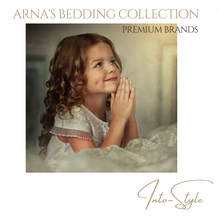 Load image into Gallery viewer, &quot;Arna Lisa Royal Collection&quot; - New Luxury White 100% Cotton Floral Embroidery Bedding Set

