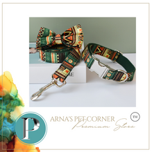 Load image into Gallery viewer, Luxury Pet Leash Engraved Name ID Tag + Collar + Bow - Free Engraving Personalise (all Sizes) + Many Styles/Colours
