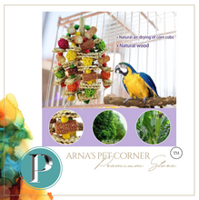 Load image into Gallery viewer, Bird Chew Toys Natural Wood Interactive
