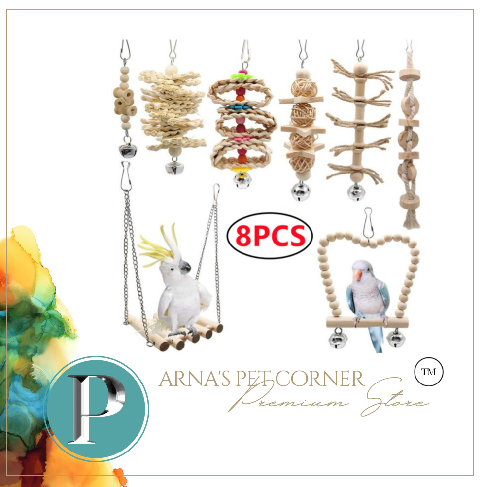 Birds Toys 8 Pieces Interactive Play