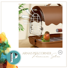 Load image into Gallery viewer, Designer Acrylic Carrier Canary, Lovebird, Budgie, Finch Carry Cage
