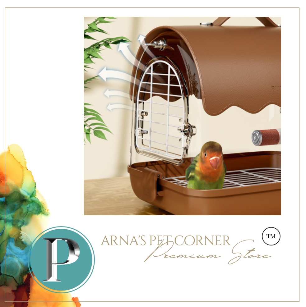 Designer Acrylic Carrier Canary, Lovebird, Budgie, Finch Carry Cage