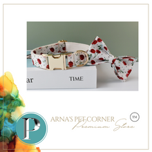 Load image into Gallery viewer, Luxury Pet Leash Engraved Name ID Tag + Collar + Bow - Free Engraving Personalise (all Sizes)
