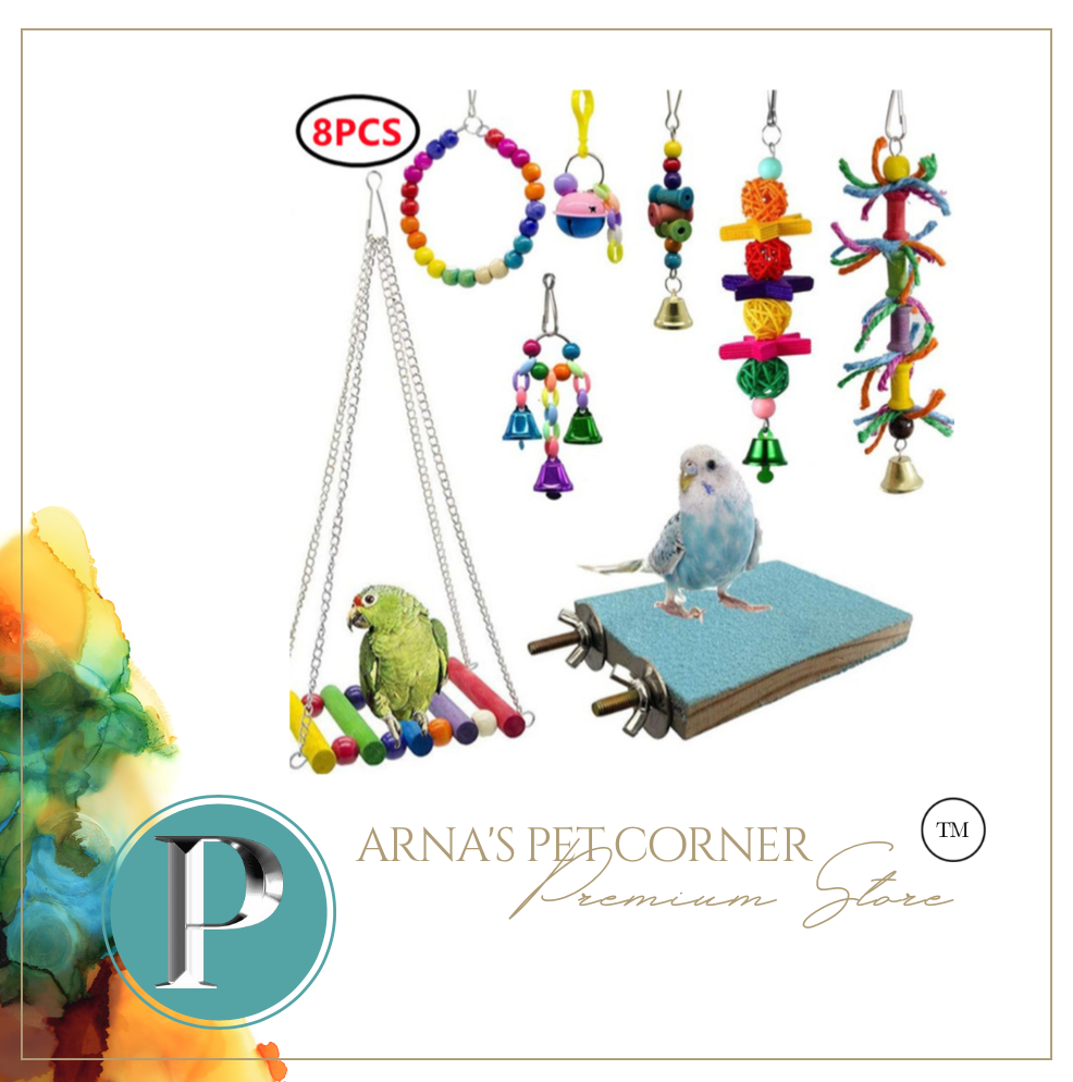 Birds Toys 8 Pieces Interactive Play