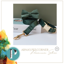 Load image into Gallery viewer, Luxury Pet Leash Engraved Name ID Tag + Collar + Bow - Free Engraving Personalise (all Sizes)

