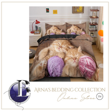 Load image into Gallery viewer, 3D Kitten Bedding Set 3 Pcs Duvet Cover &amp; Pillowcases
