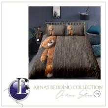 Load image into Gallery viewer, 3D Teddy Bear Bedding Set 3 Pcs Duvet Cover &amp; Pillowcase(s)
