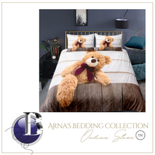 Load image into Gallery viewer, 3D Teddy Bear Bedding Set 3 Pcs Duvet Cover &amp; Pillowcase(s)
