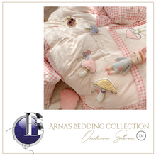 Load image into Gallery viewer, &quot;Arna&#39;s&quot; Collection - Luxury Flannel Velvet #D Mushrooms Bedding Set 6 piece Twin/Single
